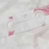 No Hook Pink Bow Shower Curtain and Liner Set Cute Shower Curtain with Snap in Liner Fabric Bathroom Curtain with Liner Set Double Layers Waterproof