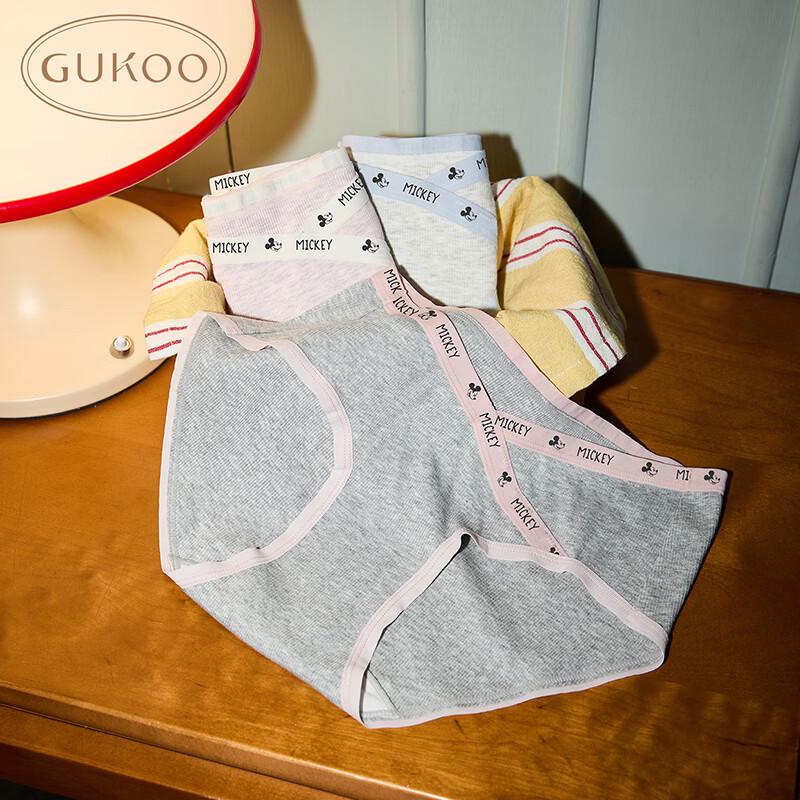 Gukoo Women s Disney Cartoon Print Cotton Crotch Underwear 3-Pack M