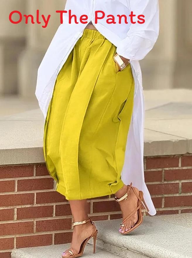 Casual Wideleg Pants For Women With Polyester Fabric Comfortable Summer Style