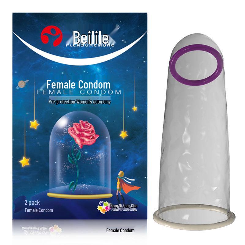 Beilile Ultra-Thin Large Size Lubricated Condoms - Wolf Tooth & Mushroom Design for Family Planning