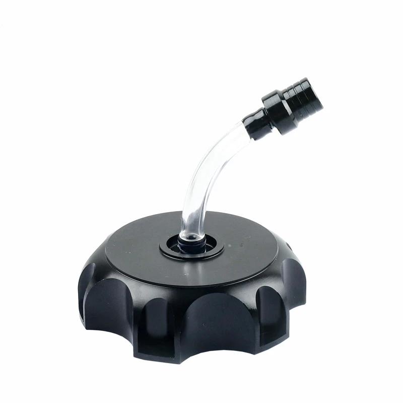 Heavy Duty Aluminum Alloy Gas Fuel Tank Cap with Vent Hose for Pit Bike Motocross - Heavy Duty Durable Cap CNC Cap