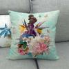 Coastal Scenery - Coconut Language Text Digital Printing Short Plush Pillow Covers For Car Sofa Office Cushion Cover Home Goods