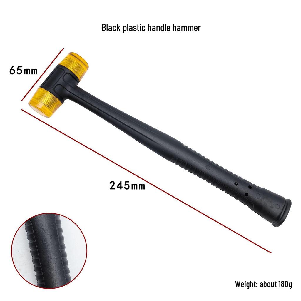 Mehrzweck-Industrie-Gummihammer - Solider Gummi- und Nylonhammer zur Montage