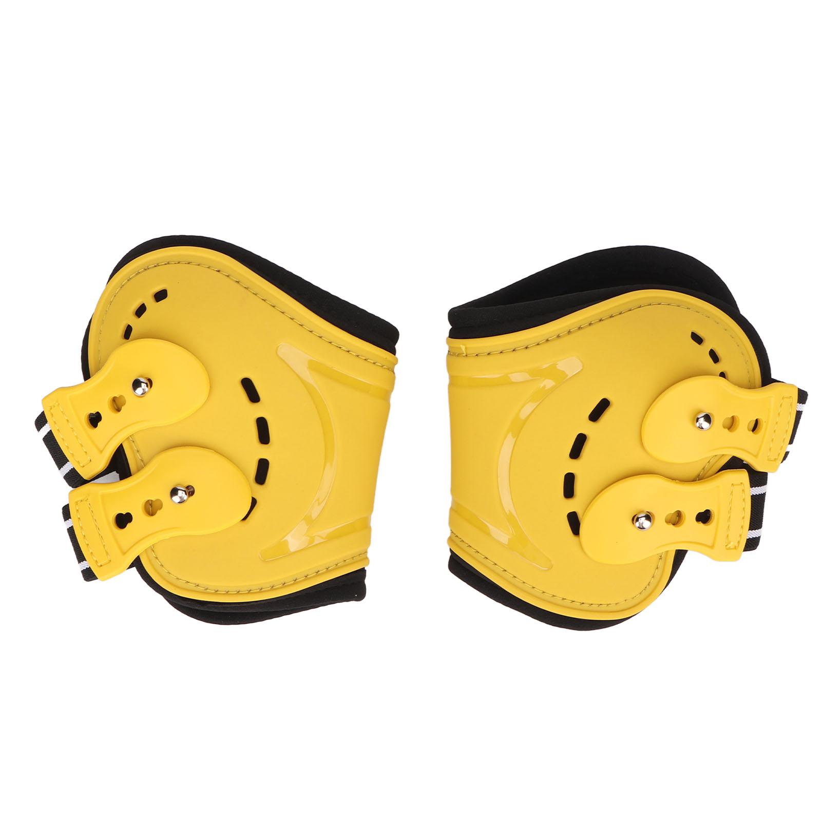 Horse Fetlock Boots Brthable Slip Resistant Lightweight Horse Hind Leg Boots for Horse  ive Equipment Yellow