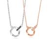 Pair Necklace for CZ 18K Gold Pair Safe for Metal Comes with Special Box Necklace of [MIKAMU] Necklace, Women, Men, Women, Diamond, 18K, RGP, Popular,