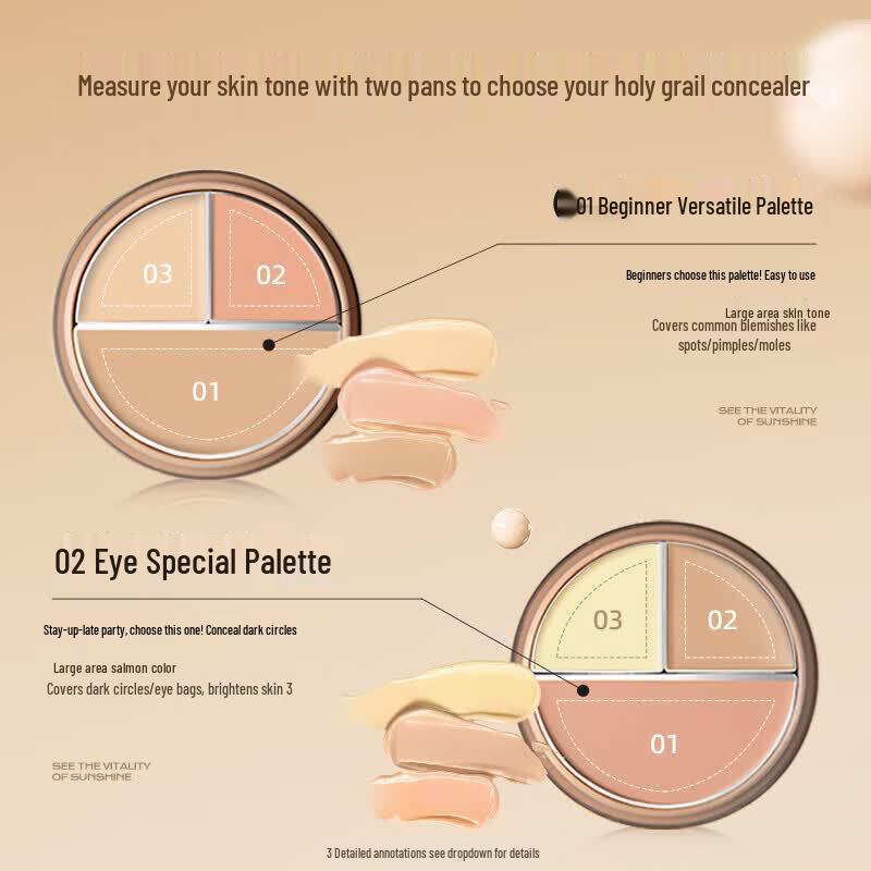 Mistine 3-Color Concealer Palette