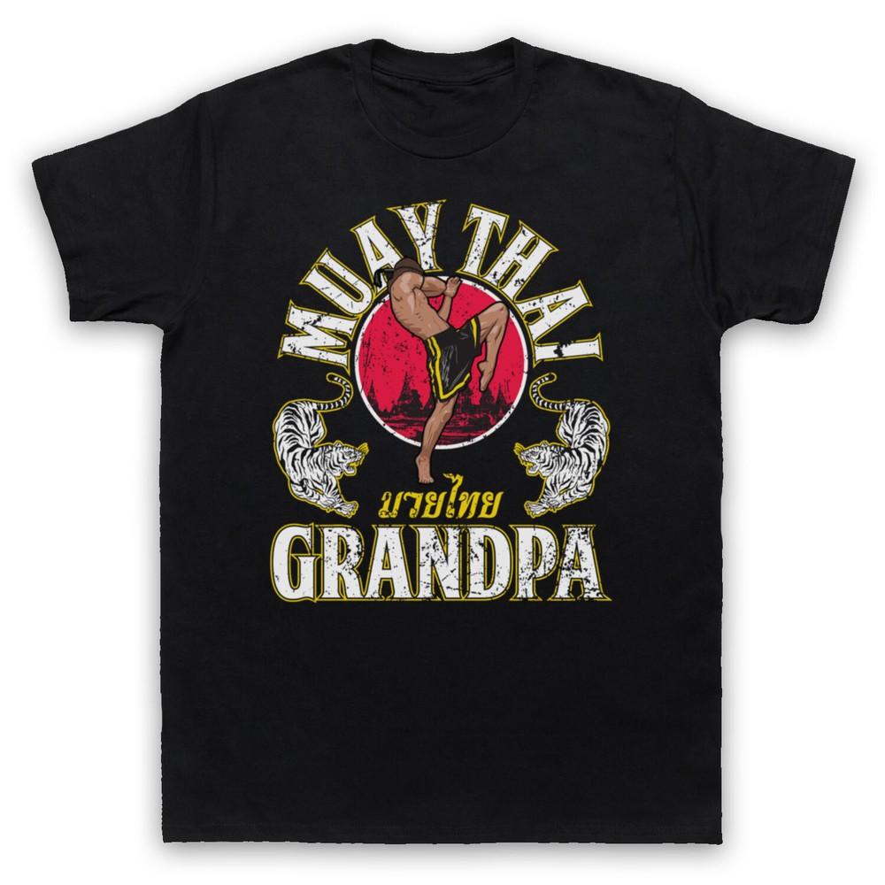 Muay Thai Grandpa Martial Arts Expert Mma Fight Slogan Mens And Womens T-Shirt