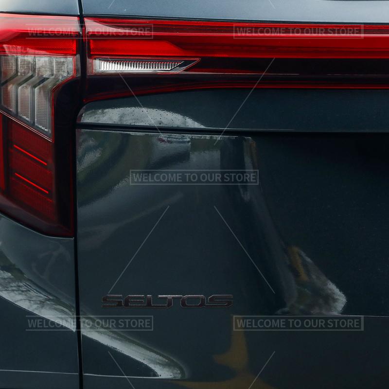 3D Car Styling For Kia Seltos Letter Emblem Turbo GDI Sport+ GT Line Badge Metal Stickers Rear Trunk Decals Auto Accessories ZY4