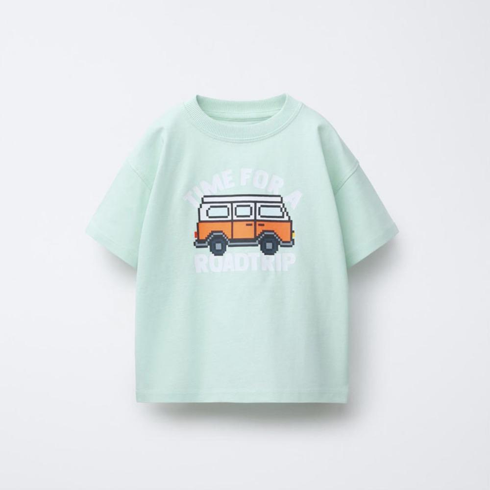 

Printed T-shirt Summer Children s Clothing Tops Fashion Loose Boys Short-sleeved T-shirt Round Neck Casual Children s T-shirt 100