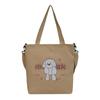 Canvas bag shoulder bag college student class bag large capacity cartoon print canvas bag messenger bag
