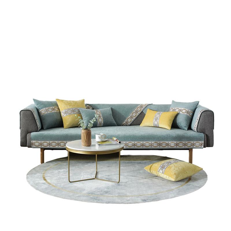 Chenille Sofa Cushion Nordic Simple Modern Four Seasons Universal Non-Slip High-End Backrest Towel Sofa Cover Full Cover Cloth