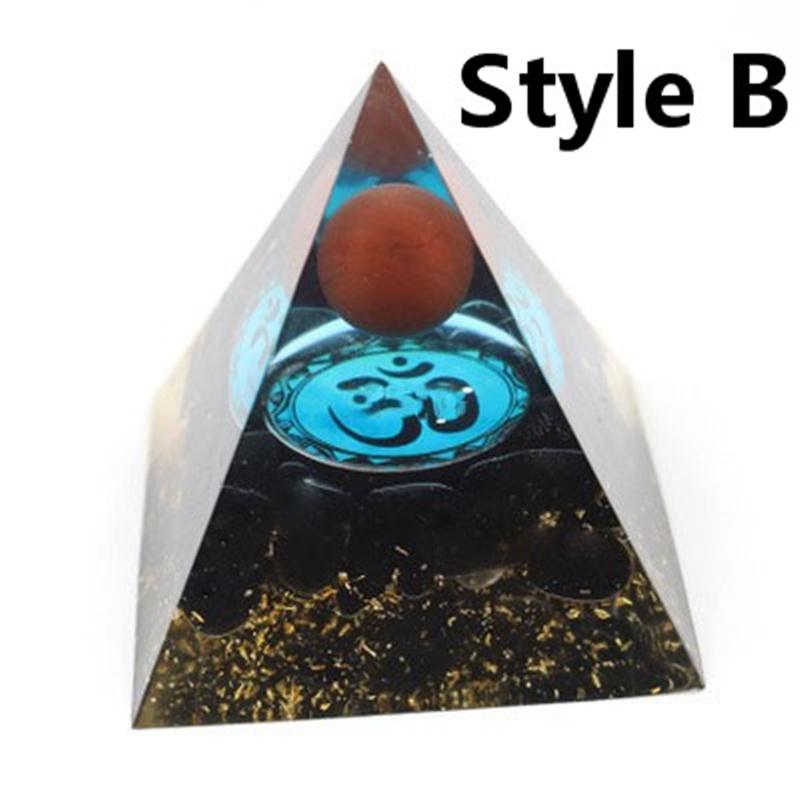 Přírodní krystalový kámen Orgon Energy Healing Pyramid Reiki Chakra Multiplikátor