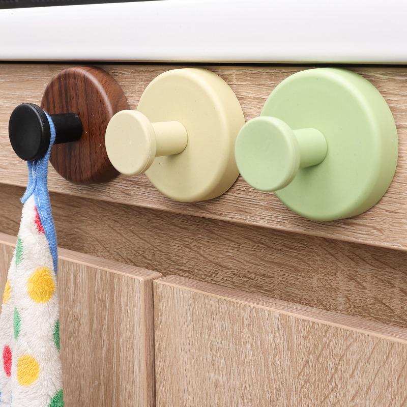 6/1PCS Plastic Suction Cup Hooks Punch-free Wall Mounted Hook Towel Bag Hanging Holders Home Kitchen Bathroom Storage Supplies