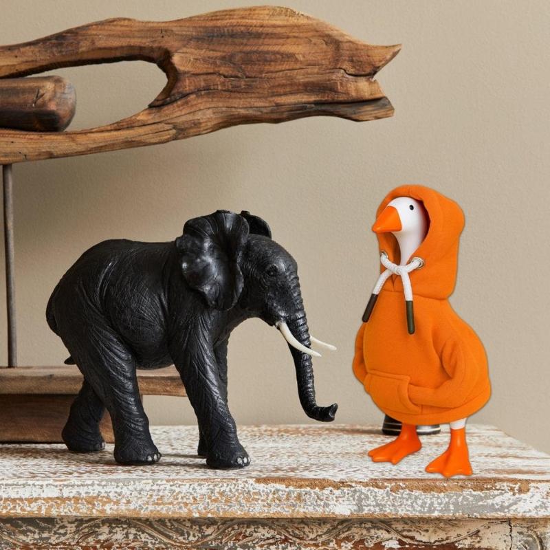 Gooses Outfit Yard Gooses Statue Clothes for Patio Lawn Garden Decoration Lawn Gooses Shirt Hoodies Gooses Costume