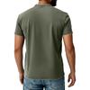 Men Henley Neck Short Sleeve T Shirt with Chest Pocket Casual Fit Button Down Design for Daily Wear