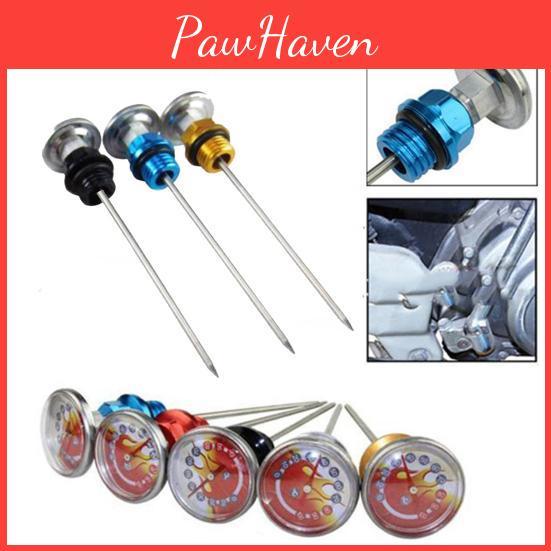 Cnc Oil Motorcycle Aluminum Alloy Tank Temperature Gauge Dipstick Accessories