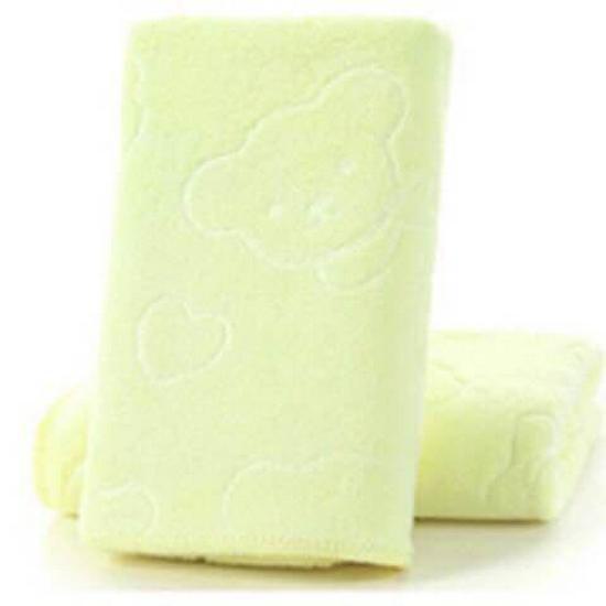 

Набор полотенец из микрофибры с тиснением в виде мультяшного медведя - впитывающие и красочные (35x75 см) medium thick фиолетовый