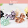 Resin Crystal Horses Desk Decor With Rotatable Animal Figurine For Gift Giving And Home Office