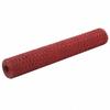 VidaXL Steel Mesh PVC Coating 25x1 M Hexagonal Red Garden Fence 143305