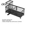 Drainage Rack for Kitchen Sink Caddy Organizer with Drain Tray, Durable Carbon Steel Sponge Holder, Detachable Space Saving Dishwashing Brushes