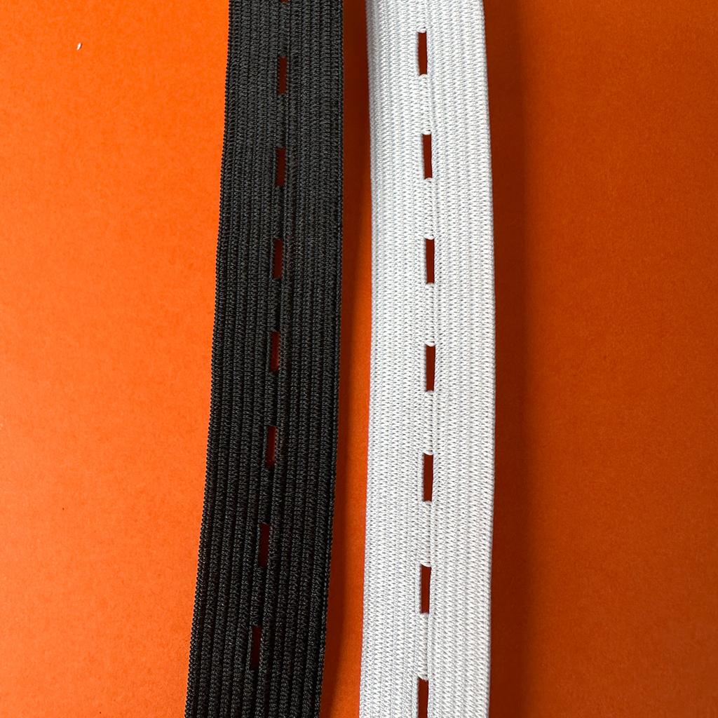 40m Black White Loose Tight Adjustment Band Elastic Elastic Band Maternity Pants Children's Clothing Elastic Band Buckle Hole 1.5cm 2cm 2.5cm 3cm