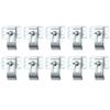 10 Pack Fasteners Stainless Steel Sink Clips Kit Undermount Silver Sink Brackets Hardware Clips for Kitchen or Bathroom Sinks