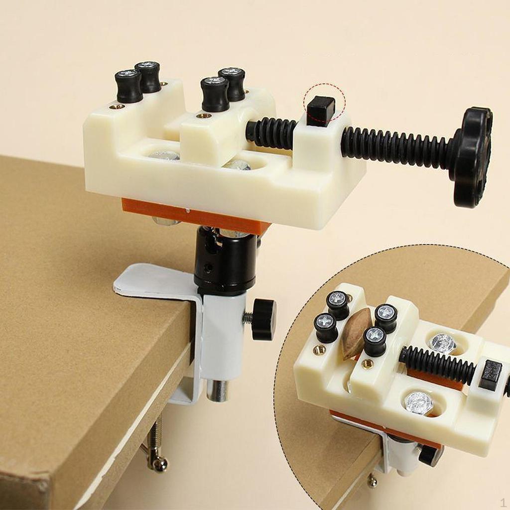 Jaw Bench Clamp Watch Case Remover 8 Holes Quick Opening Rotatable Mobile Fixed Small