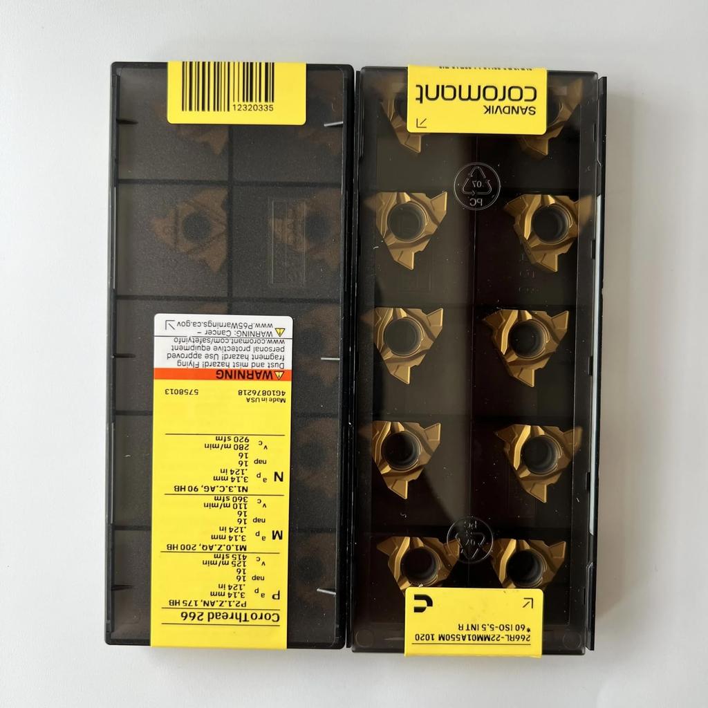 Original Sandvik / 266RL-22MM01A550M 1020 CNC lathe carbide blade tool 10 Pcs