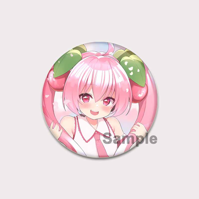 

32/44/58 мм музыкальная игра розовая брошь Мику булавки мультяшный косплей значок для рюкзака шляпа декор ювелирные изделия аксессуар ручной работы пуговица булавка подарки 32mm