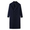 European and American Style, French Style, Women's Clothing, Versatile Five-color Double-breasted Extended Coat, Woolen Coat