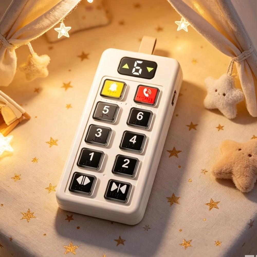 Educational Button Button Sensory Board with Light Sound Elevator Activity Panel Toy  Kids Gifts