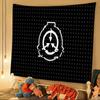 Popular Scp F-Foundation Game Foundation Cartoon Tapestry Art Science Fiction Room Home Decor Wall Hanging Home Decor