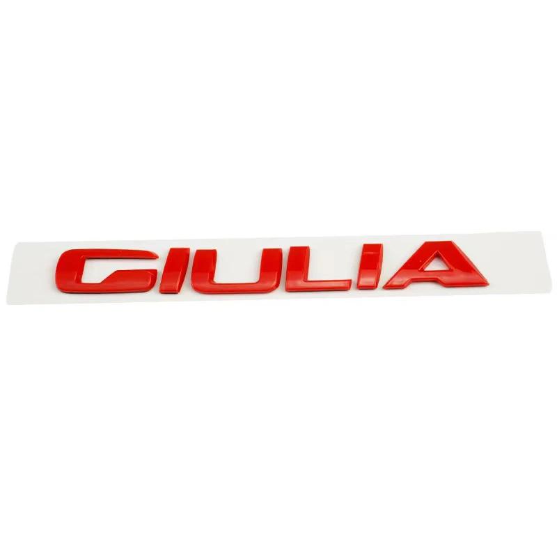 ABS Car Body Sticker Letters Badge Styling for Alfa Romeo STELVIO VELOCE GIULIA Q2 Q4 Ti Logo 2025 Auto Side Emblem Accessories