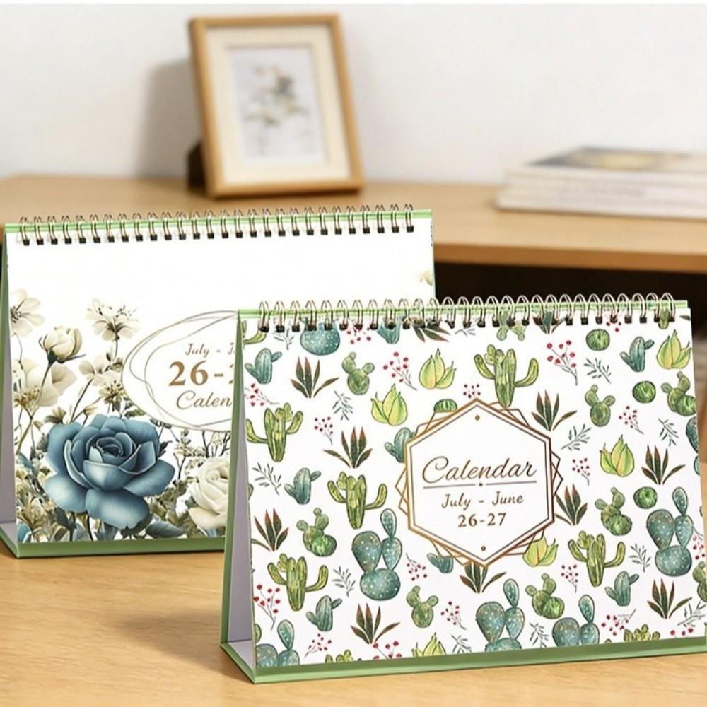Thick Paper Annual Calendar Portable Standing Daily Plan Calendar Time Management