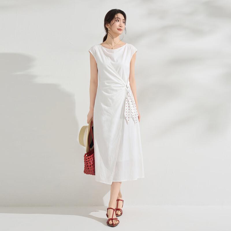Elegant French Style Polka Dot A-Line Midi Dress