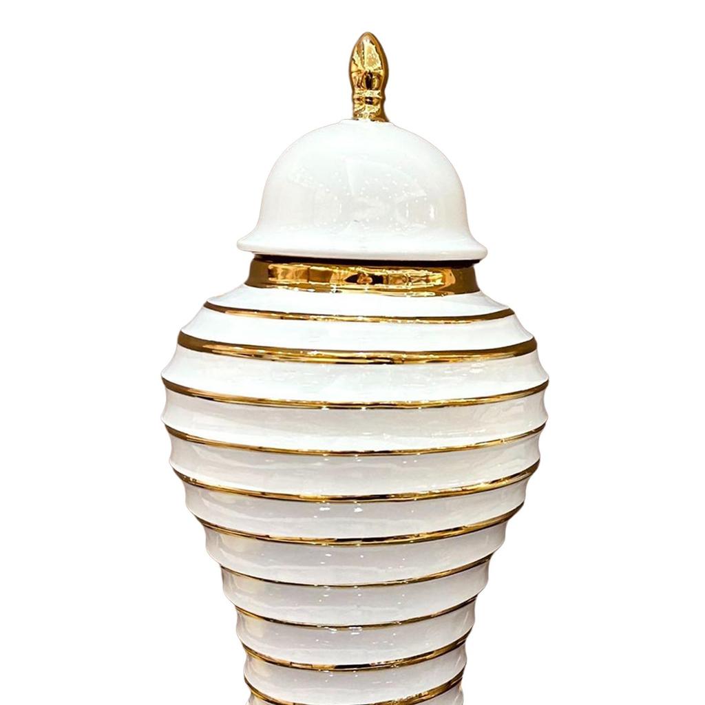Ceramic Ginger Jar Vase Flower Bud Decor Gift Home Desktop Porcelain