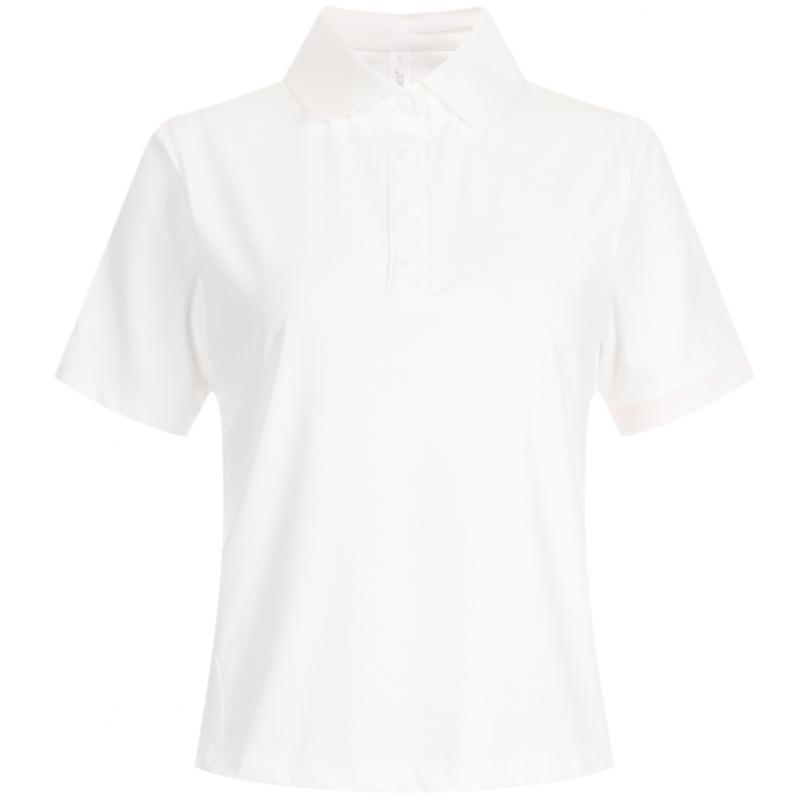 Shop   Women S Premium Golf Color Collar Ribbed Spandex ShorT Sleeve T ShirT Lb 