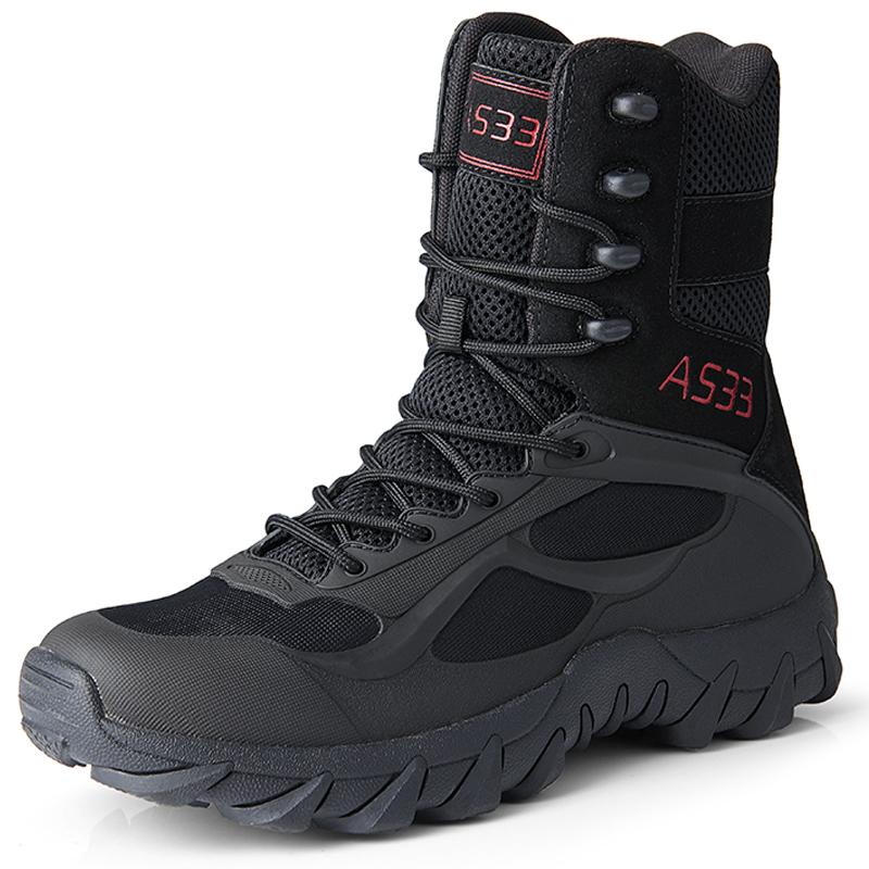 Lightweight Desert Tactical Boots Men Outdoor Boots Jungle Combat Boots Shoes Non-Slip Wear Resistant Hiking Boots