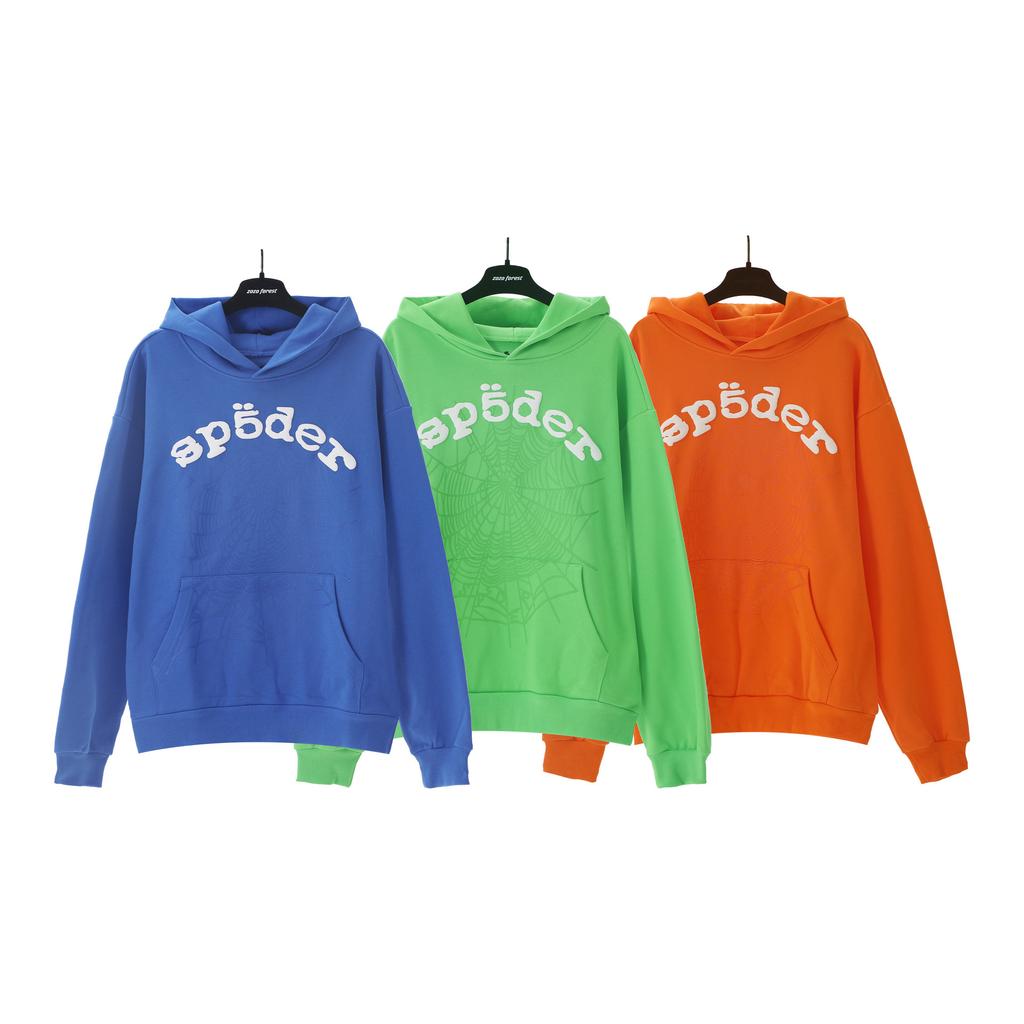 Wholesale Spder555 heavy fleece hoodie European and American trendy brand sweater men and women couples winter