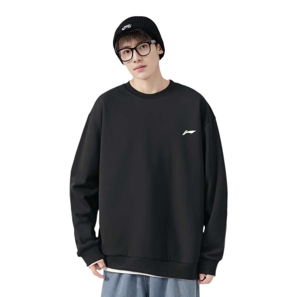 Li Ning Sweatshirts Men's Crew Neck Moderate Regular AWDTD81-1