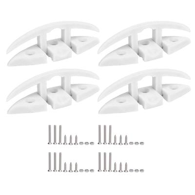 4 Sets Folding Cleat 5 Inch 3 Holes Marine Grade Nylon High Strength Flip Up Dock Cleat for Boat Ship Yacht