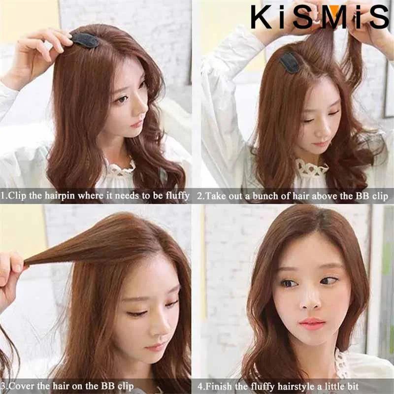 2Pcs Set Fashion Hair Clips Breathable Bangs Mat Bun Maker Velcro Hair Clip Fluffy Sponge Clip for Women Girls Hair Accessories