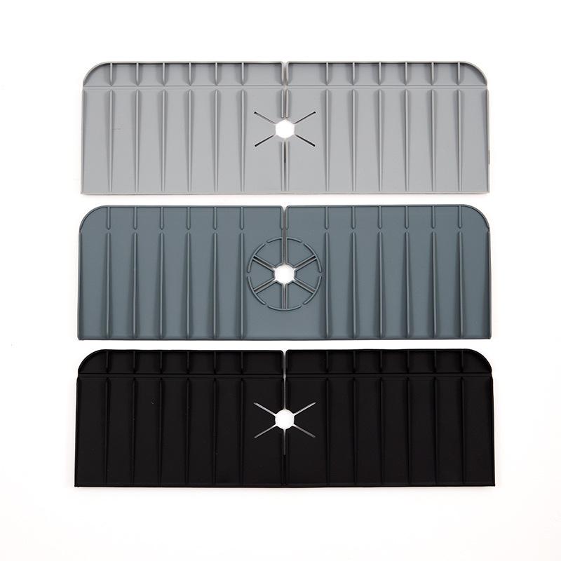 Kitchen and Bathroom Silicone Faucet Splash Mat 