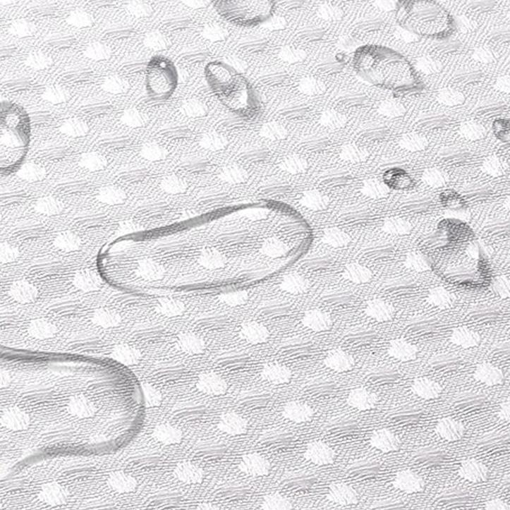 No Hook Shower Curtain with Snap In Liner, 230GSM Waffle Weave Shower Curtains for Bathroom, Hotel Grade,Spa Like Bath Curtain