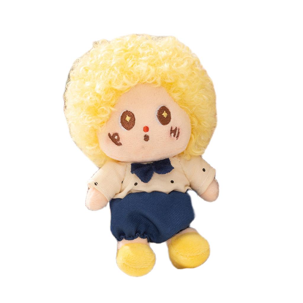 Plush Star Character Keychain With Polyester Fiber For Gift And Bag Decor
