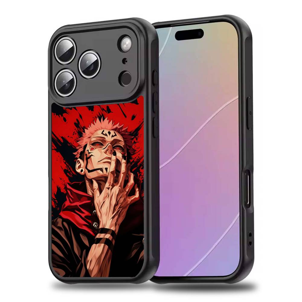 Ryomen S-Sukuna Anime Handyhülle Für iPhone 17,16,15,14,13,12,11,Pro,Max,Plus,Mini,SE4,E Magnetisch Magsafe Kabelloses Laden