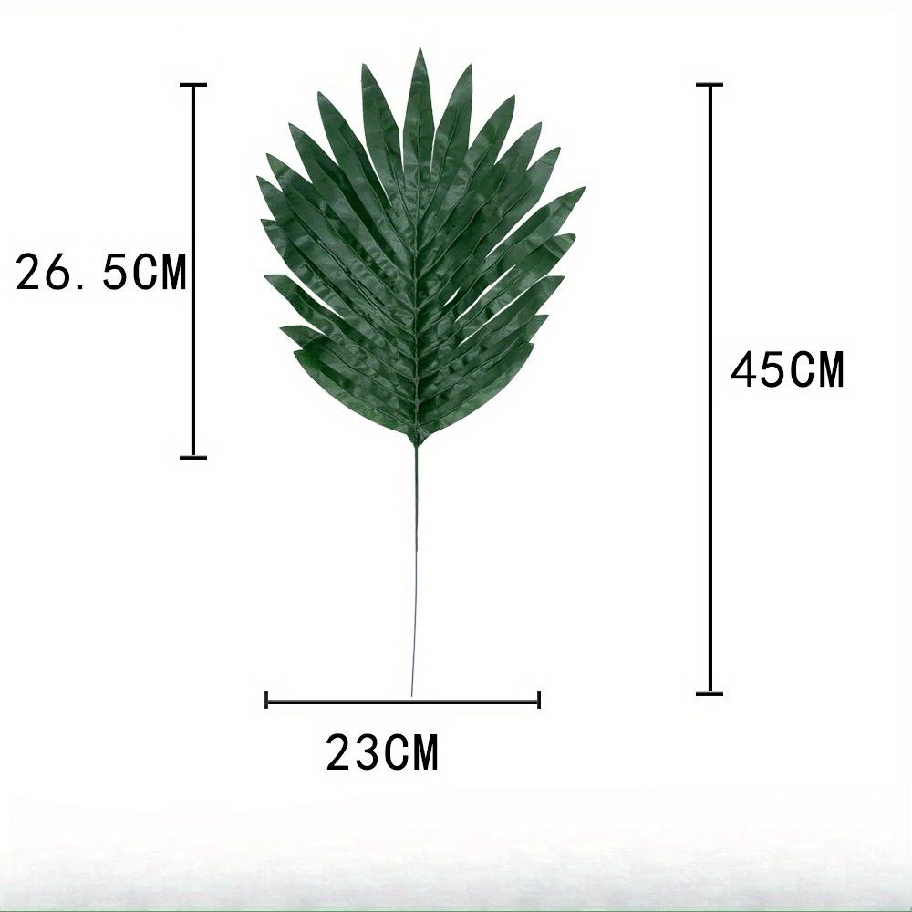 Tropical Palm Leaves, Artificial Hawaiian Luau Safari Jungle Decor, Plastic Faux Plants for Fall Season, Tabletop Decoration