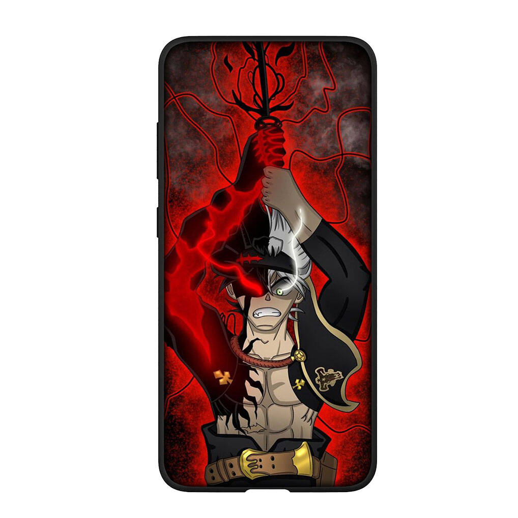 

for Samsung Galaxy S25 S24 S23 S22 Ultra FE Plus A37 A57 A56 A55 A06 A16 A15 A36 A26 A35 A05 A25 A54 A34 S9 Phone Case Cartoon Asta Black Clover Cover for Samsung Galaxy A51 стеля кольору