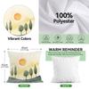 Modern Watercolor Tree Cushions Pillowcase Printed Polyester 45X45Cm Throw Pillow Cover Decorative Sofa Cushion Pillowslip