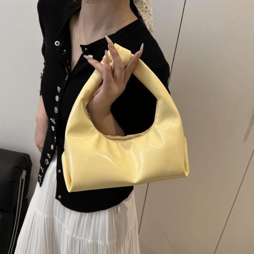 Dumpling Clutch Bags Solid Color Women Handbags Stylish Armpit Bags  Daily